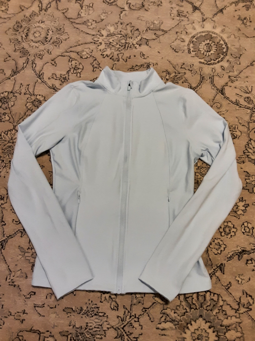 90 Degree By Reflex Light Blue Zip-Front Jacket
